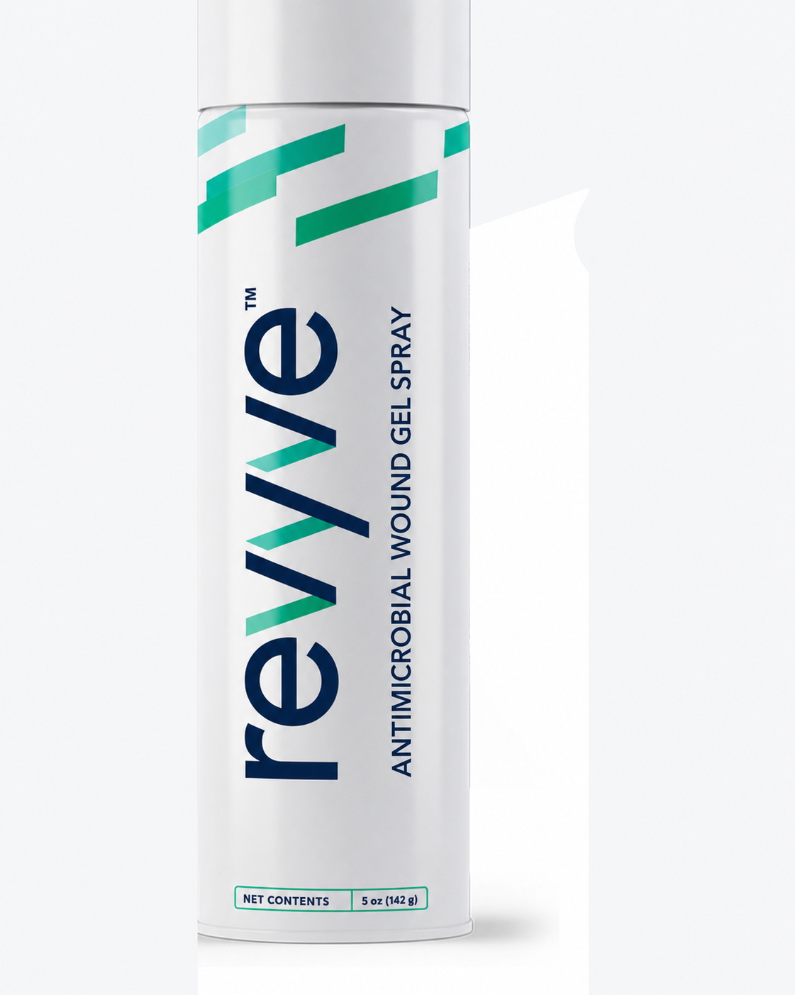 Revyve™ Antimicrobial Wound Gel Spray bottle label, 5 oz non-aerosol